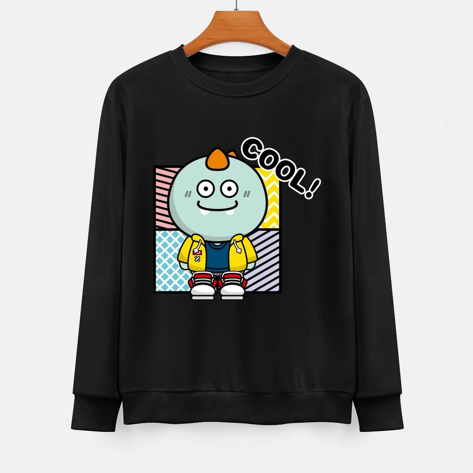 Front Patterned Long Sleeve TopTrueComfort EverydayTee